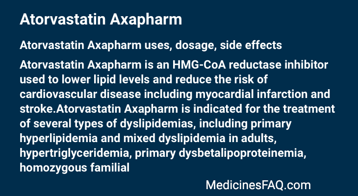 Atorvastatin Axapharm