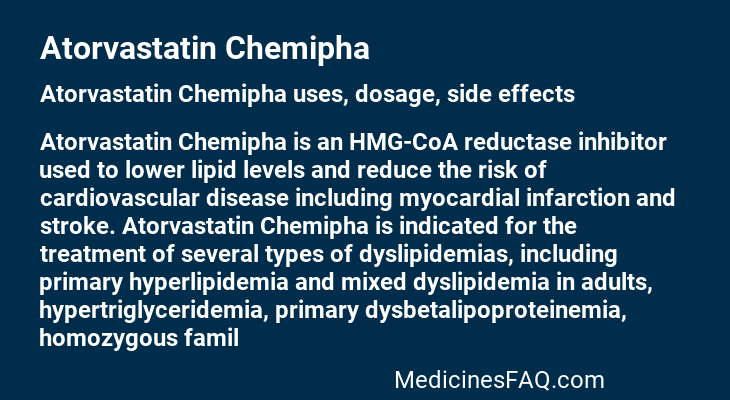 Atorvastatin Chemipha