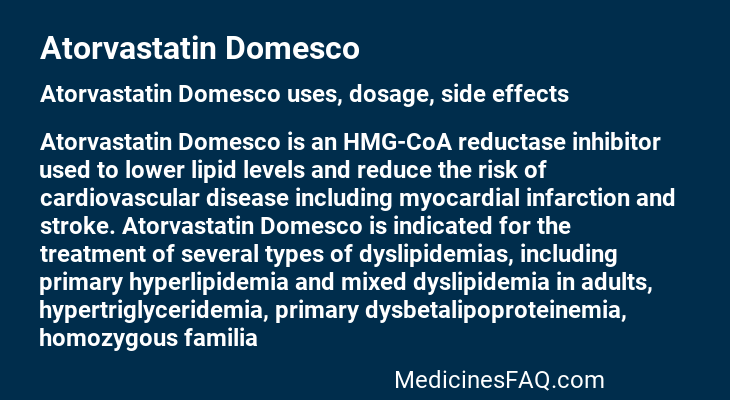 Atorvastatin Domesco