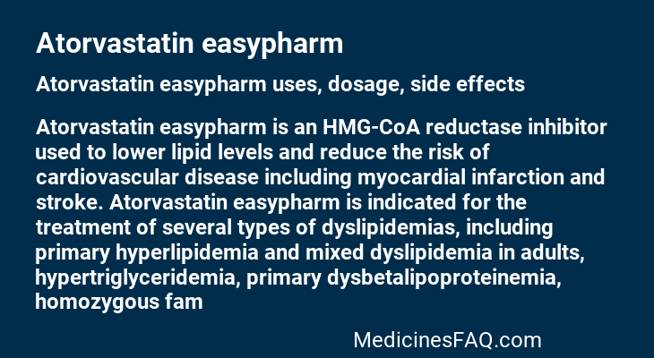 Atorvastatin easypharm