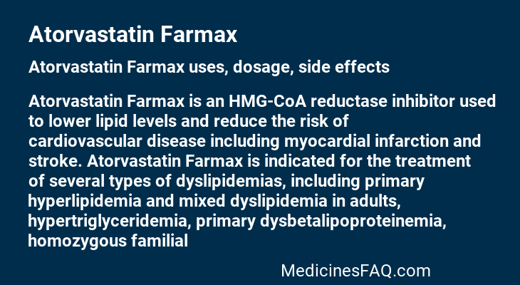 Atorvastatin Farmax