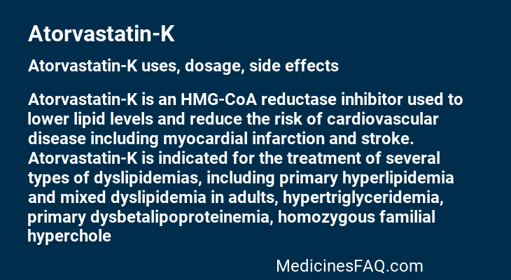 Atorvastatin-K