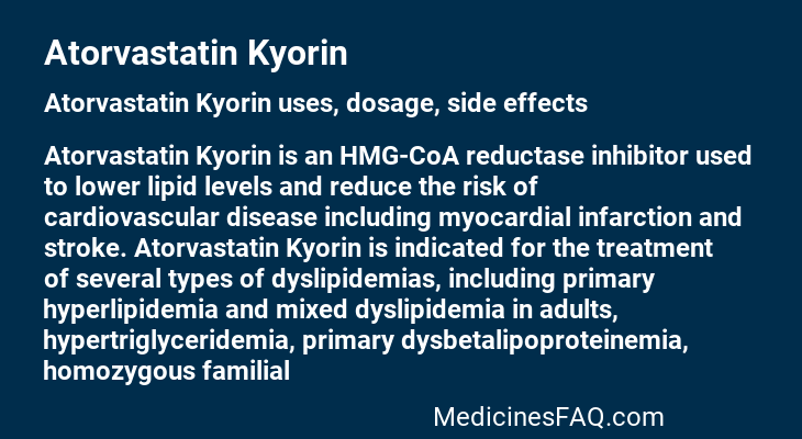 Atorvastatin Kyorin