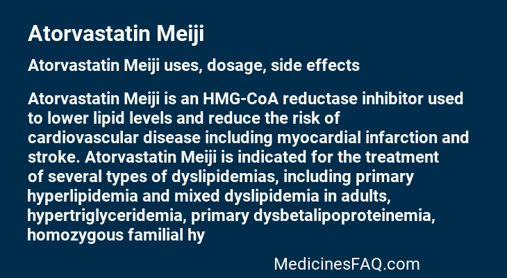 Atorvastatin Meiji