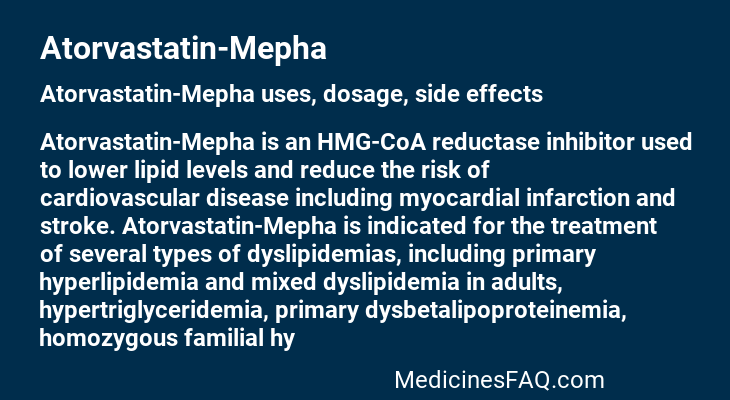 Atorvastatin-Mepha