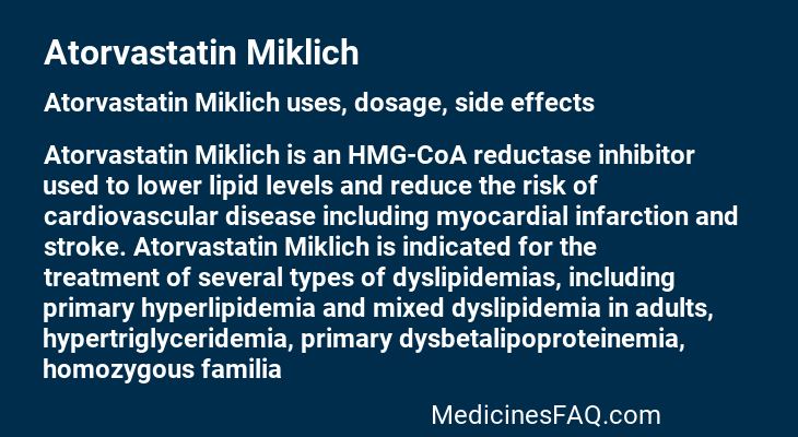 Atorvastatin Miklich