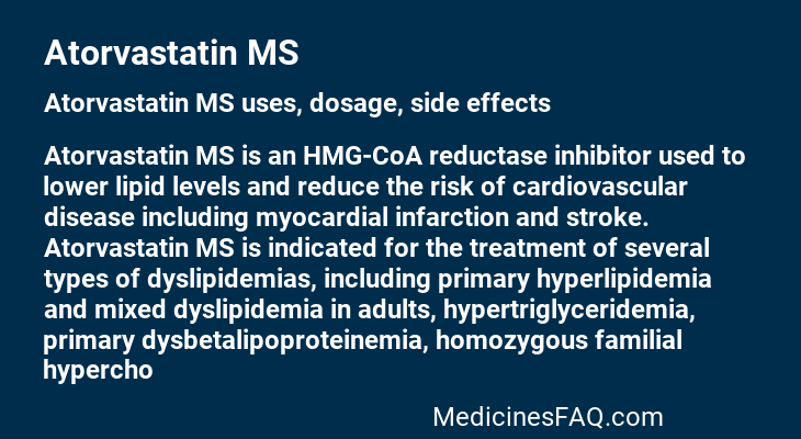 Atorvastatin MS