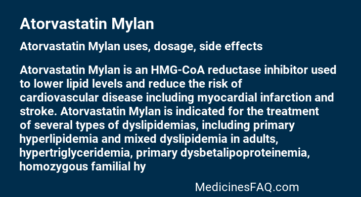 Atorvastatin Mylan