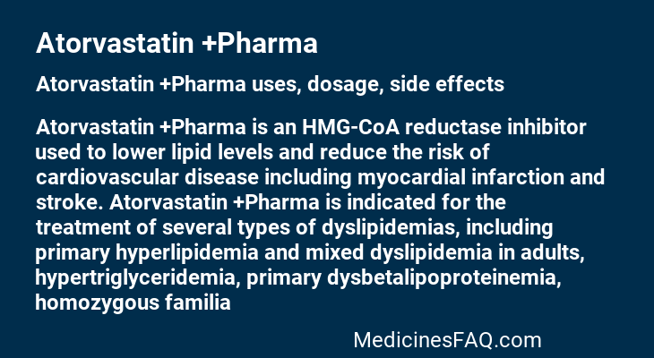 Atorvastatin +Pharma