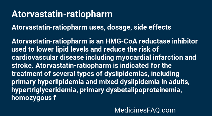 Atorvastatin-ratiopharm