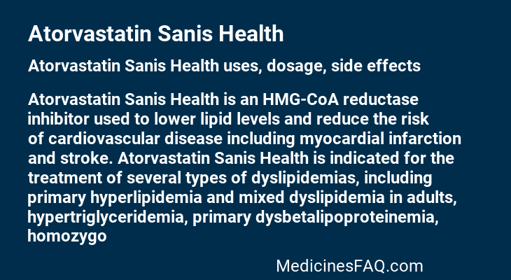 Atorvastatin Sanis Health