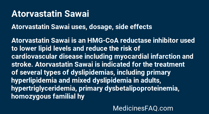 Atorvastatin Sawai