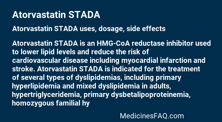 Atorvastatin STADA