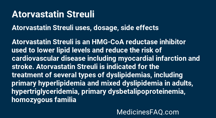 Atorvastatin Streuli