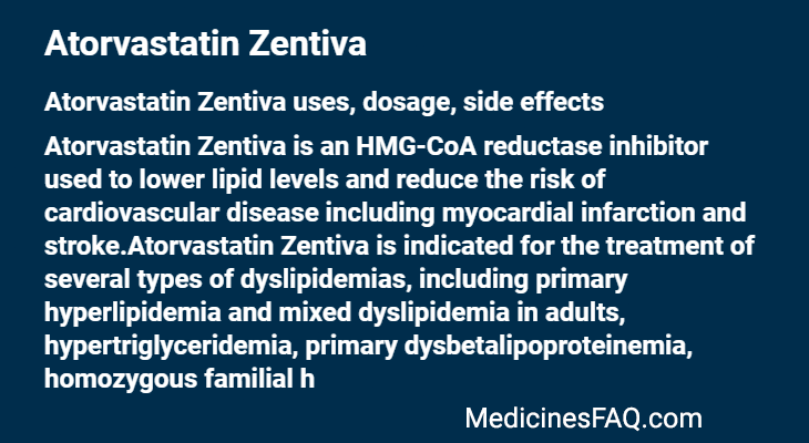 Atorvastatin Zentiva