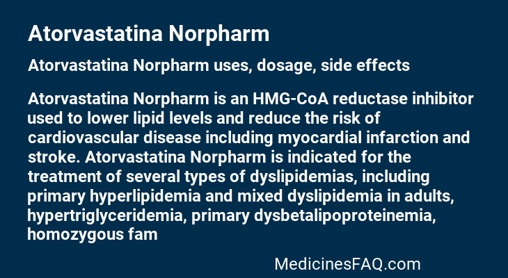 Atorvastatina Norpharm