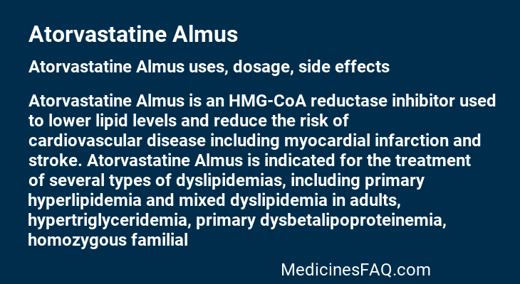 Atorvastatine Almus