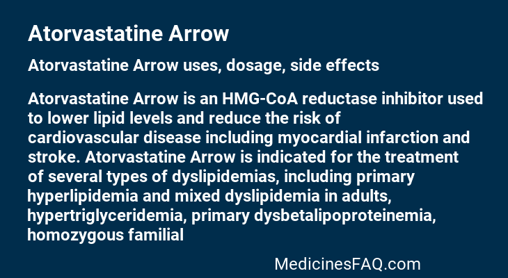 Atorvastatine Arrow