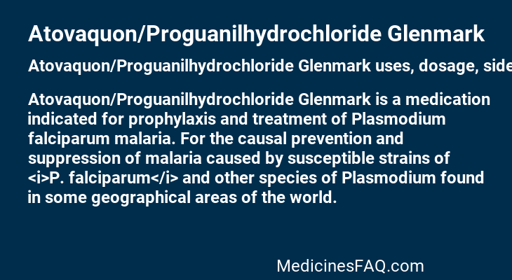 Atovaquon/Proguanilhydrochloride Glenmark