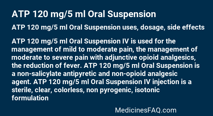 ATP 120 mg/5 ml Oral Suspension