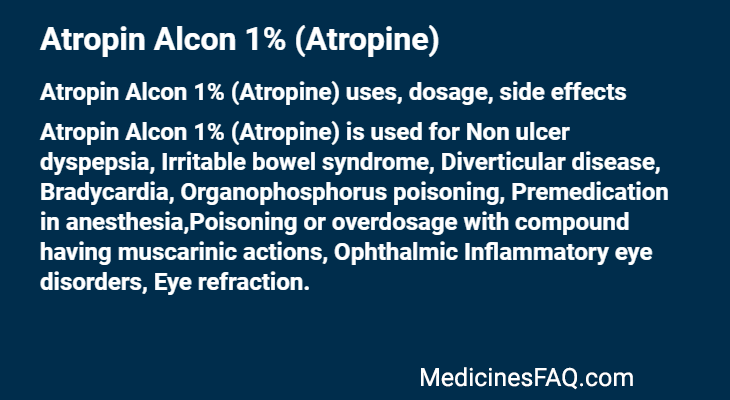 Atropin Alcon 1% (Atropine)