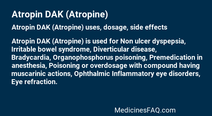 Atropin DAK (Atropine)