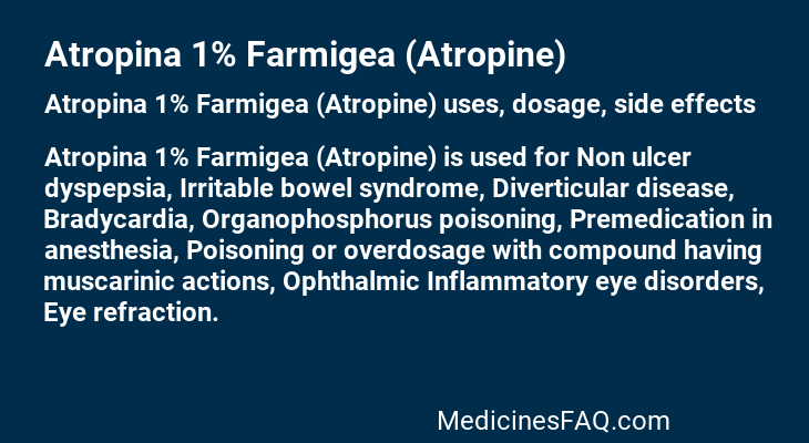 Atropina 1% Farmigea (Atropine)