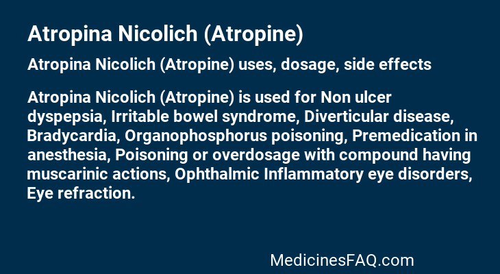 Atropina Nicolich (Atropine)