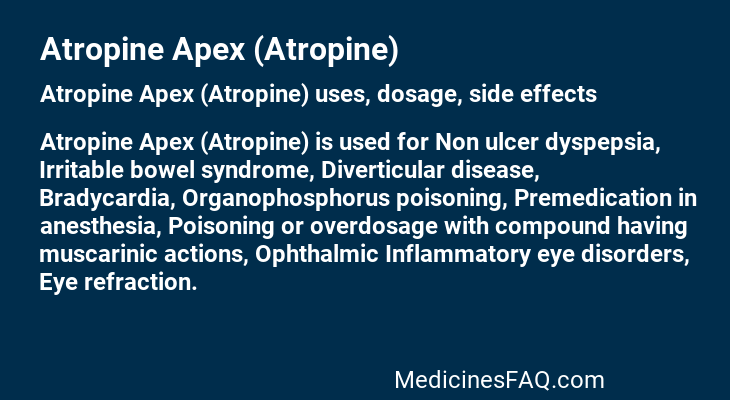 Atropine Apex (Atropine)