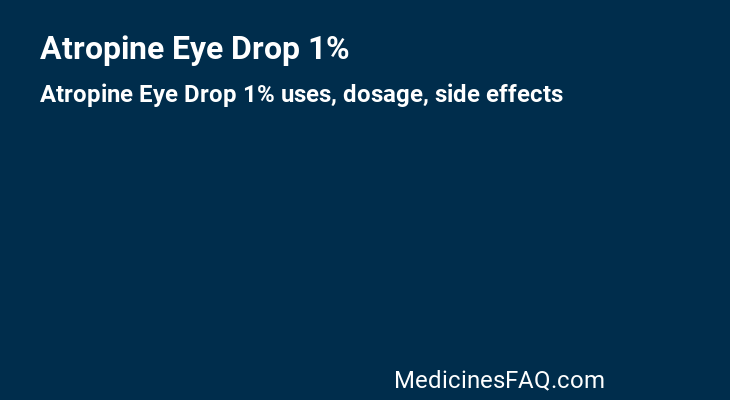 Atropine Eye Drop 1%