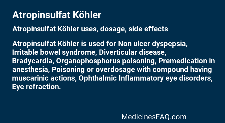 Atropinsulfat Köhler