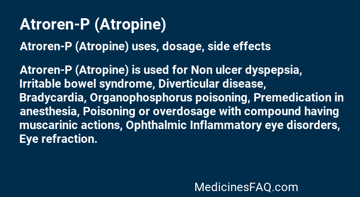 Atroren-P (Atropine)