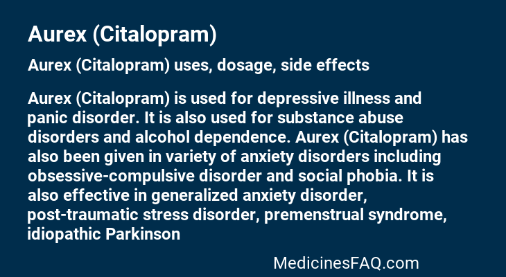 Aurex (Citalopram)