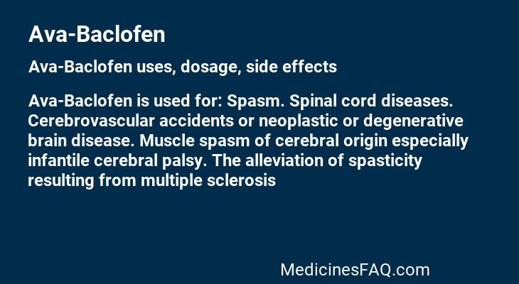 Ava-Baclofen