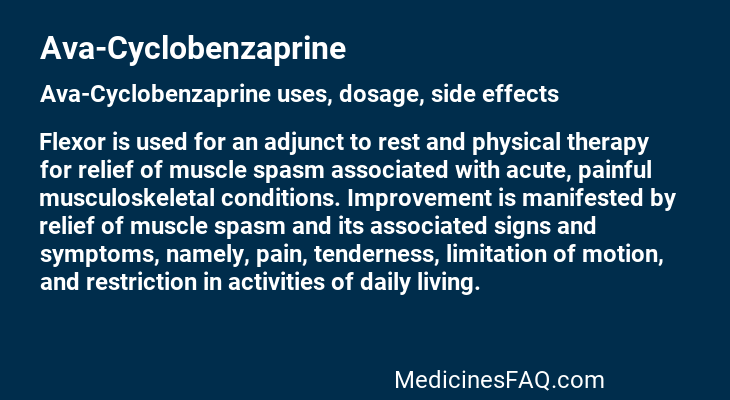 Ava-Cyclobenzaprine