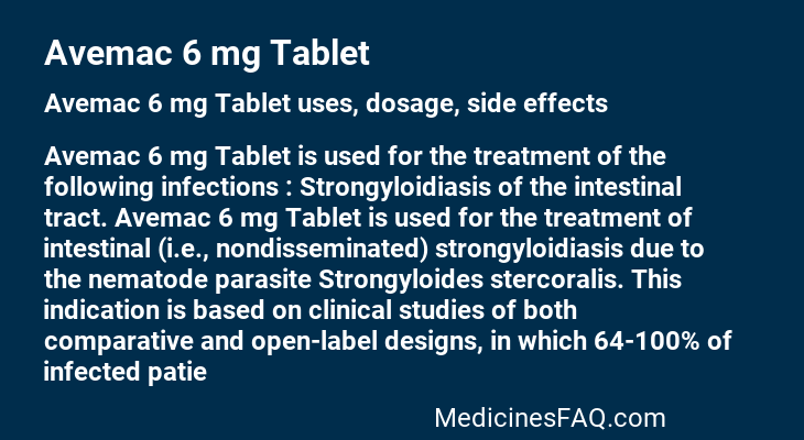 Avemac 6 mg Tablet