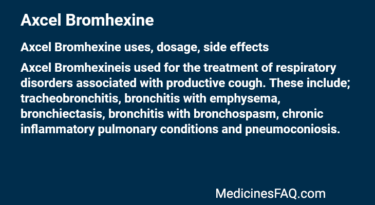 Axcel Bromhexine