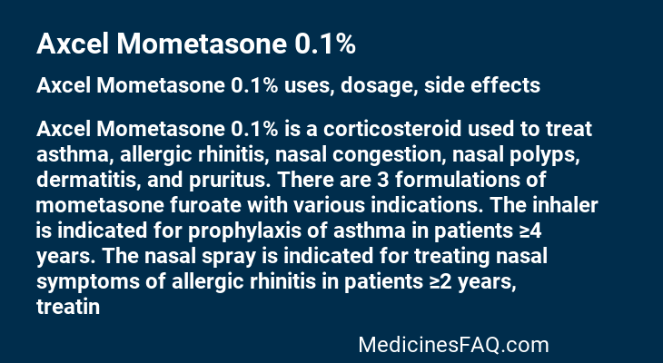 Axcel Mometasone 0.1%