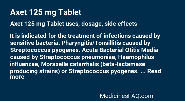 Axet 125 mg Tablet