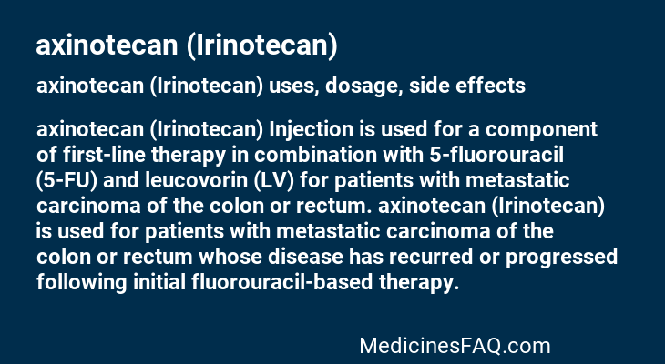 axinotecan (Irinotecan)