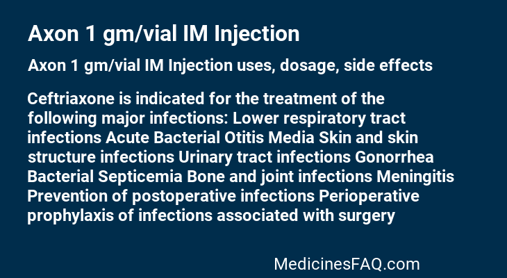 Axon 1 gm/vial IM Injection