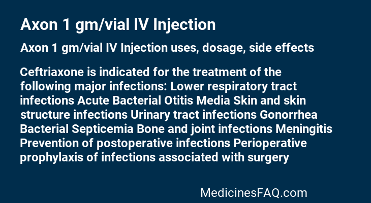 Axon 1 gm/vial IV Injection