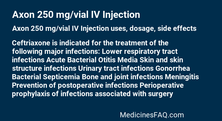 Axon 250 mg/vial IV Injection