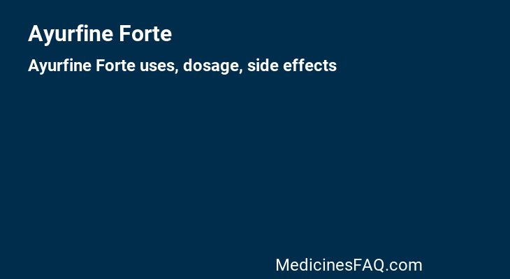 Ayurfine Forte