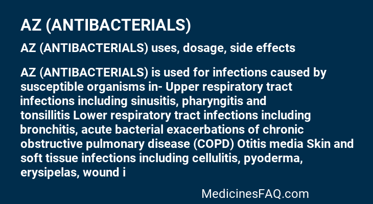 AZ (ANTIBACTERIALS)