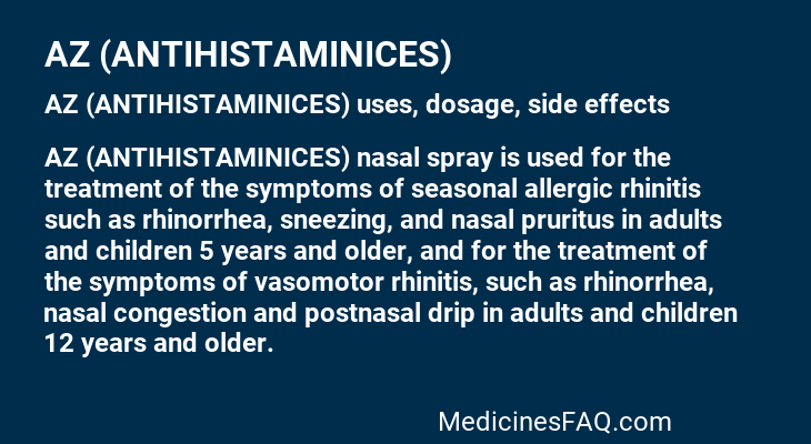 AZ (ANTIHISTAMINICES)