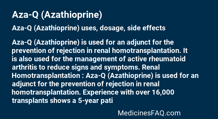 Aza-Q (Azathioprine)