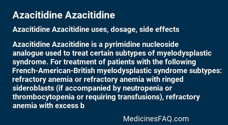 Azacitidine Azacitidine