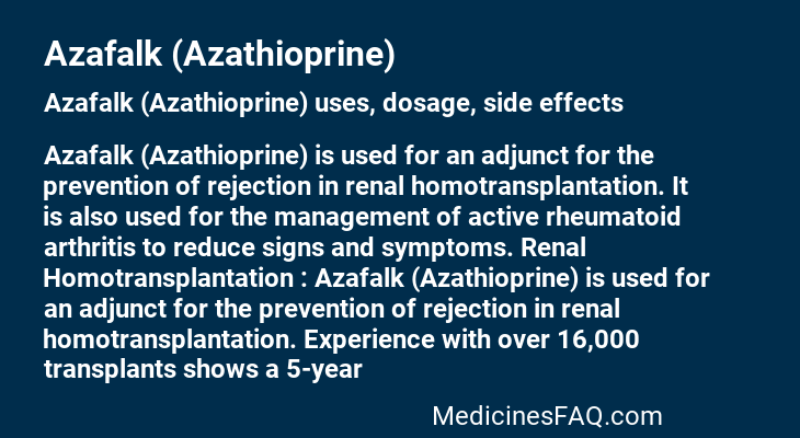 Azafalk (Azathioprine)