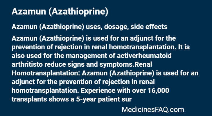 Azamun (Azathioprine)